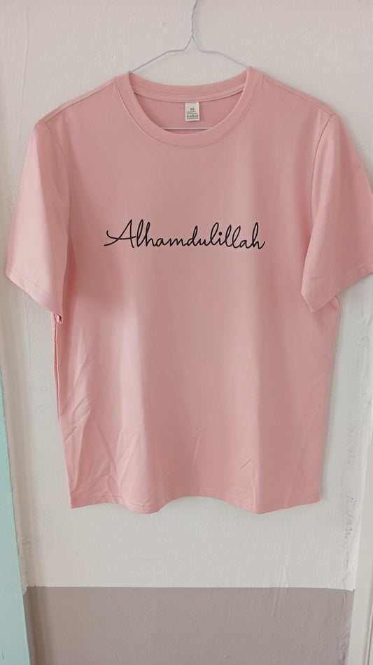 T-shirt zwarte letters