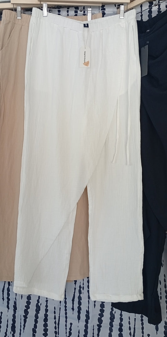 Mannen kledij broek wit